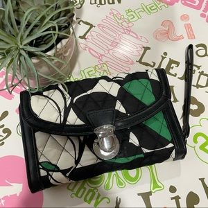 Vera Bradley Wristlet Imperial Rose w/black